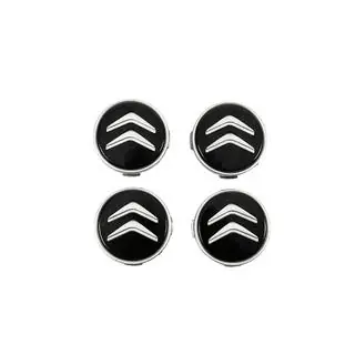 Coprimozzo 60/56 mm (Nero con cromo, 4 pz)