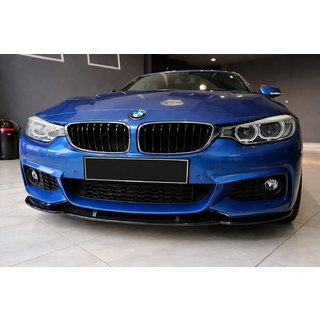 Lama paraurti anteriore Lip EuroCap (per M-Sport, 2014-2017, nero lucido) BMW 4 Series F32/F33/F36 2012-2020 foto 1