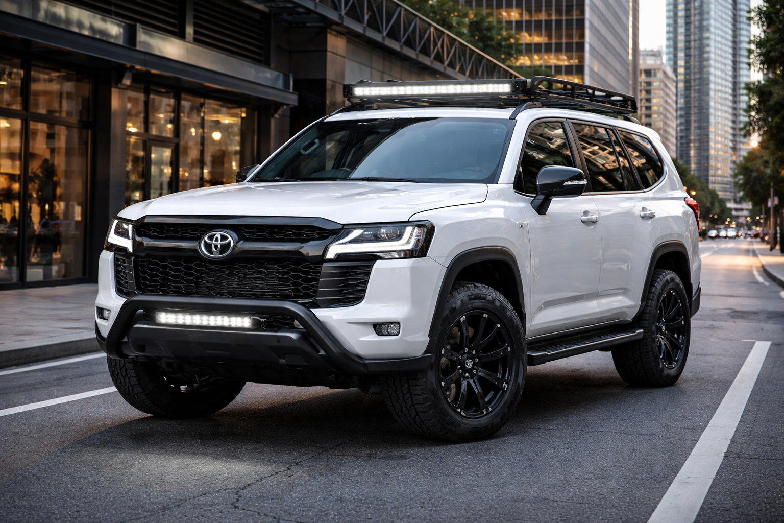 Primo upgrade Toyota Land Cruiser 300 per la città, senza improvvisazioni