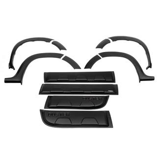 Kit allargamenti parafanghi con modanature EuroCap (12 pz., lisci, nero opaco, ABS) Renault Duster 2008–2017 foto 4