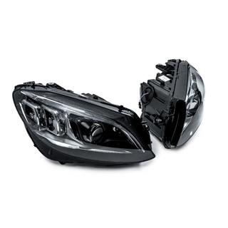 Fari anteriori Full LED (per alogeni, 2 pz) Mercedes C-сlass W205 2014-2021 foto 3