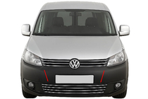 Volkswagen Caddy 2010-2015 Griglia paraurti monoblocco in acciaio inox foto 1