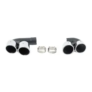 Terminali di scarico V1 Silver in stile X5M F95 foto 1