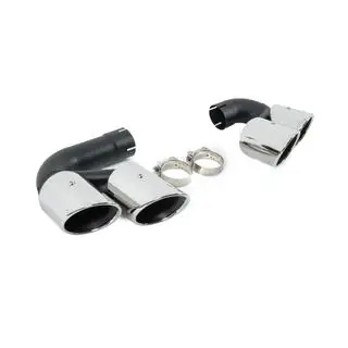 Terminali di scarico V1 Silver in stile X5M F95 foto 4