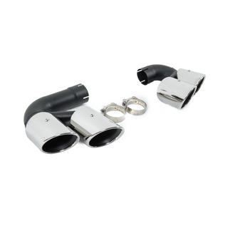 Terminali di scarico V1 Silver stile X6M F96 BMW X6 G06 2019–2027 foto 4