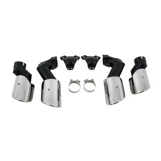 Terminali di scarico V2 Silver in stile X6M F96 BMW X6 G06 2019–2027 foto 2