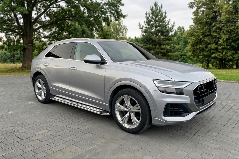 Audi Q8 2018- Pedane Laterali Maydos V2 (2 pz, Alluminio e Acciaio Inox) Image