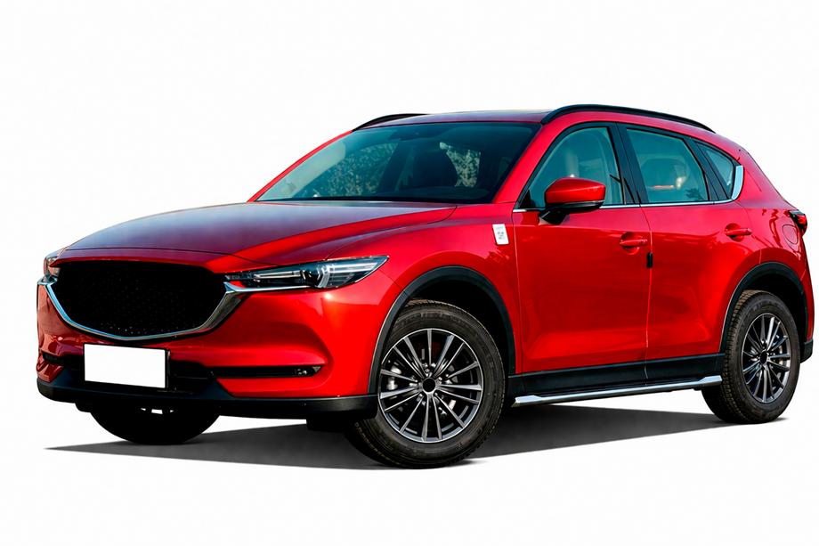 Mazda CX-5 2017–2025 Longheroni tetto integrati HARMS (2 pz) Grigio Foto 2