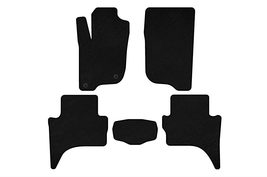 Mitsubishi L200 2015-2024 Tappetini in tessuto Premium (Short base, neri) Foto 1