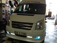 Ford Transit 2000–2014 Labbro paraurti anteriore (2006-2014, DRL, con griglia) foto 4