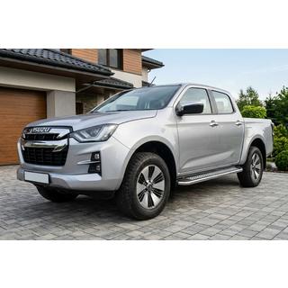 Pedane Laterali Maydos V2 (2 pz, Alluminio e Acciaio Inox) Isuzu D-Max 2019- foto 1