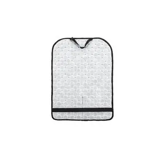 Organizer schienale sedile in velluto (1 pz, nero con cucitura grigia) foto 4