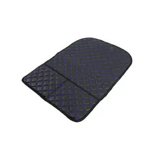 Organizer per schienale sedile in velluto (1 pz, Nero con cucitura blu) foto 2