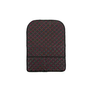 Organizer per schienale sedile in velluto (1 pz, Nero con cucitura rossa) foto 1