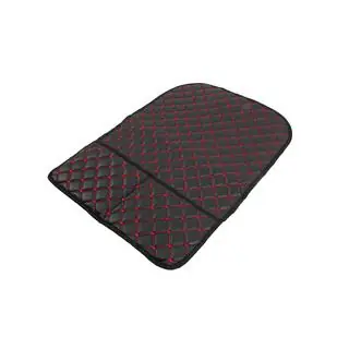 Organizer per schienale sedile in velluto (1 pz, Nero con cucitura rossa) foto 2
