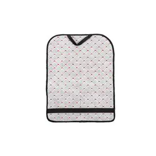 Organizer per schienale sedile in velluto (1 pz, Nero con cucitura rossa) foto 4