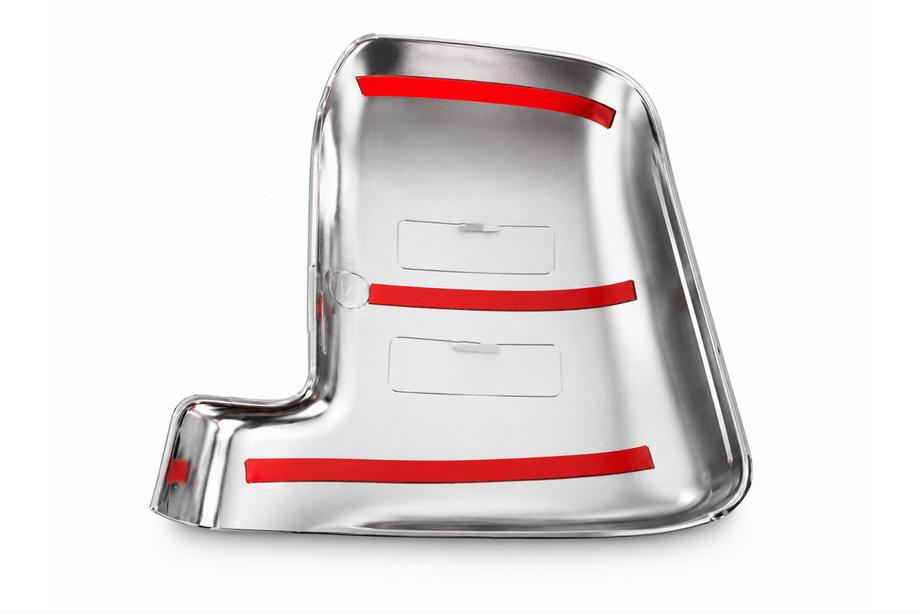 Ford Connect 2010-2013 Calotte specchietti variante n. 1 con logo a destra (1 pz, plastica) Foto 2