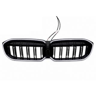 Griglie a doppio rene M-Look LED (2022+, nero lucido) BMW 3 Series G20/G21 2018- foto 2