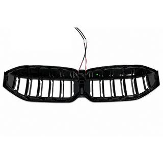 Griglie a doppio rene M-Look LED (2022+, nero lucido) BMW 3 Series G20/G21 2018- foto 3