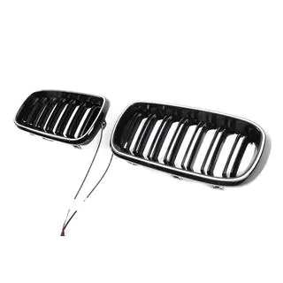 Griglie a doppio rene M-Look LED (Nero Lucido) foto 3