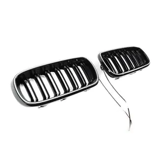 Griglie a doppio rene M-Look LED (Nero Lucido) foto 4