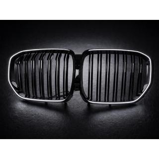 Griglie reni BMW M-Look LED (2019-2022, nero lucido) foto 4