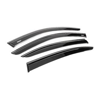 Deflettori aria finestrini con modanatura nera Niken Luxury (4 pz) BMW 3 Series E90/E91 2005-2011 foto 3