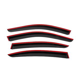 Deflettori aria finestrini con modanatura nera Niken Luxury (4 pz) BMW 3 Series E90/E91 2005-2011 foto 4