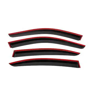 Deflettori aria finestrini con modanatura nera Niken Luxury (4 pz) foto 4