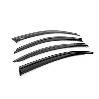 Deflettori aria finestrini con modanatura nera Niken Luxury (4 pz) BMW 3 Series F30/F31 2012-2019 foto 3