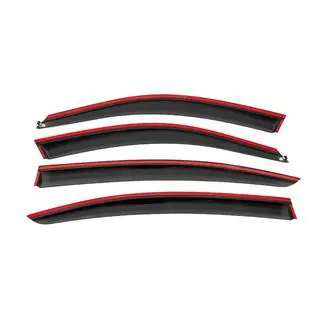 Deflettori aria finestrini con modanatura nera Niken Luxury (4 pz) foto 4