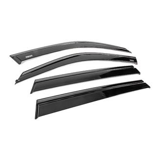 Deflettori aria finestrini con modanatura nera Niken Luxury (4 pz) foto 3