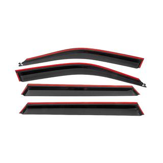 Deflettori aria finestrini con modanatura nera Niken Luxury (4 pz) foto 4