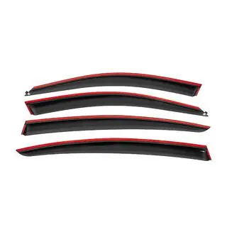 Deflettori aria finestrini con modanatura nera Niken Luxury (4 pz) foto 4