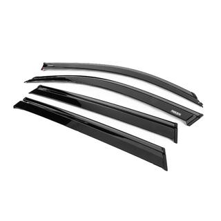 Deflettori aria finestrini con modanatura nera Niken Luxury (4 pz) foto 2