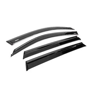 Deflettori aria finestrini con modanatura nera Niken Luxury (4 pz) foto 3