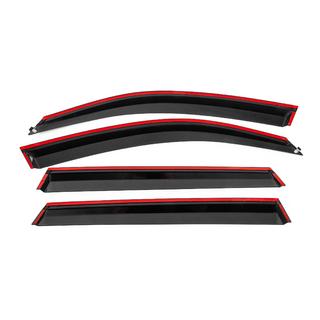Deflettori aria finestrini con modanatura nera Niken Luxury (4 pz) foto 4