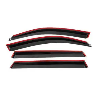 Deflettori aria finestrini con modanatura nera Niken Luxury (4 pz) foto 4