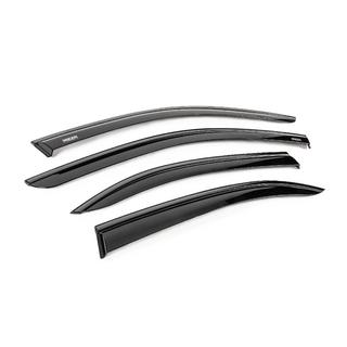 Deflettori aria finestrini con modanatura nera Niken Luxury (4 pz) foto 3