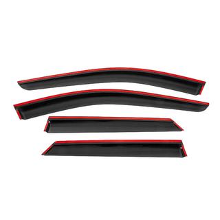 Deflettori aria finestrini con modanatura nera Niken Luxury (4 pz) foto 4