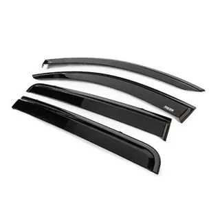 Deflettori aria finestrini con modanatura nera Niken Luxury (4 pz) foto 2