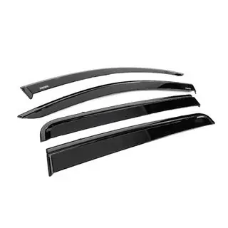 Deflettori aria finestrini con modanatura nera Niken Luxury (4 pz) foto 3