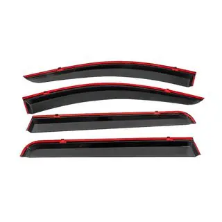 Deflettori aria finestrini con modanatura nera Niken Luxury (4 pz) foto 4