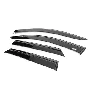 Deflettori aria finestrini con modanatura nera Niken Luxury (4 pz) Peugeot 3008 2016-2023 foto 2