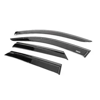 Deflettori aria finestrini con modanatura nera Niken Luxury (4 pz) foto 2