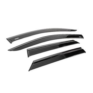 Deflettori aria finestrini con modanatura nera Niken Luxury (4 pz) Peugeot 3008 2016-2023 foto 3