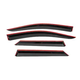 Deflettori aria finestrini con modanatura nera Niken Luxury (4 pz) foto 4