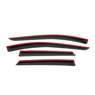 Deflettori aria finestrini con modanatura nera Niken Luxury (4 pz) Seat Leon 2013-2020 foto 4