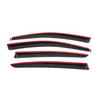 Deflettori finestrini con modanatura nera Niken Luxury (SD, 4 pz) Renault Megane IV 2016-2025 foto 4