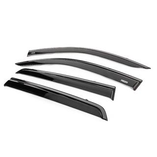 Deflettori aria finestrini con modanatura nera Niken Luxury (4 pz) foto 2